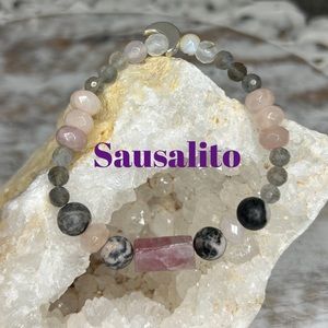 Gemstone beaded bracelet